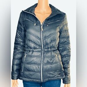 Michael Kors Navy Quilted Puffer Jacket XS